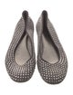 Giuseppe Zanotti Suede Crystal Embellishments Flats