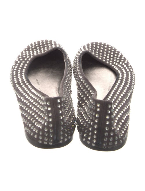 Giuseppe Zanotti Suede Crystal Embellishments Flats