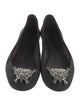 Giuseppe Zanotti Suede Crystal Embellishments Flats