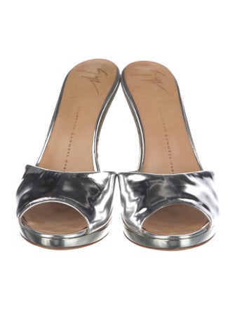 Giuseppe Zanotti Patent Leather Mules