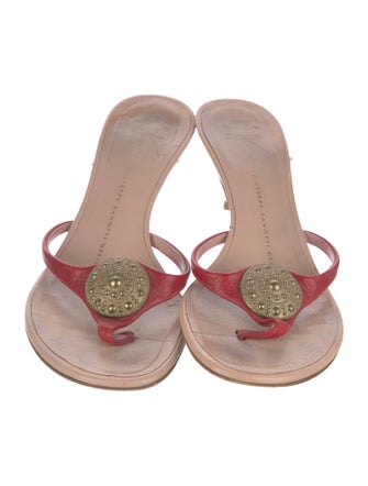 Giuseppe Zanotti Leather Slides