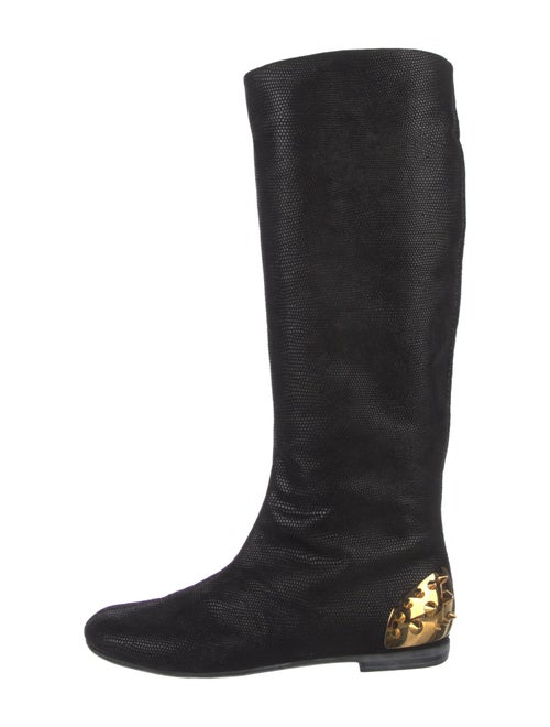 Giuseppe Zanotti Leather Studded Accents Riding Boots
