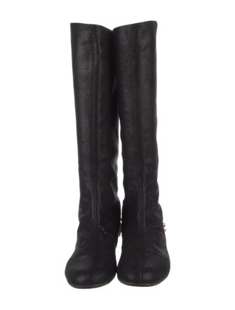 Giuseppe Zanotti Leather Studded Accents Riding Boots
