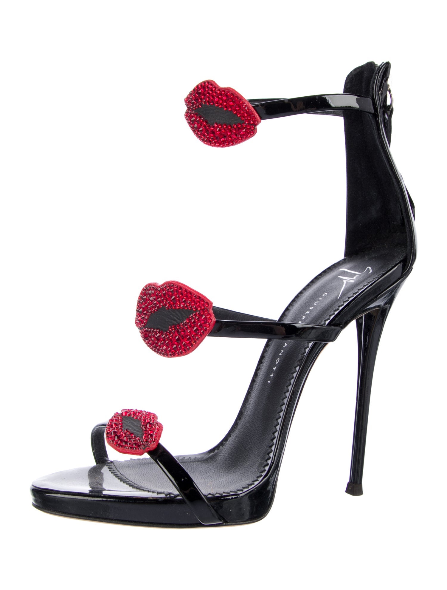 Giuseppe Zanotti Patent Leather Patterned Sandals