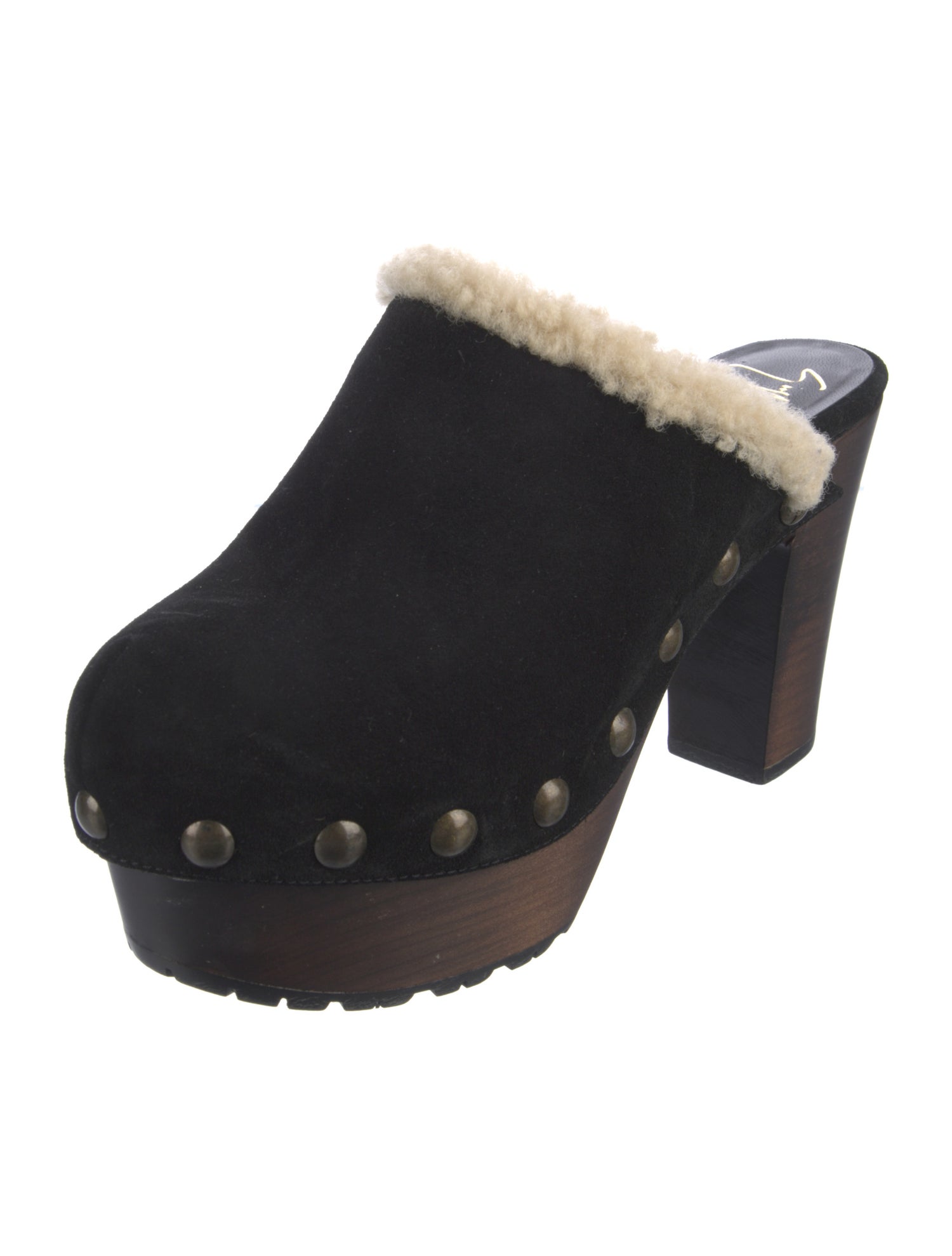 Giuseppe Zanotti Suede Studded Accents Mules