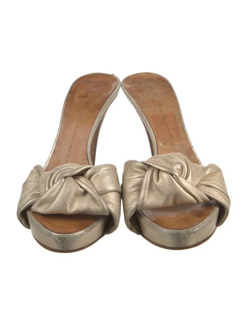 Giuseppe Zanotti Leather Slides