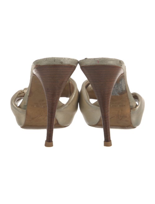 Giuseppe Zanotti Leather Slides