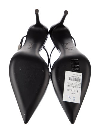 Giuseppe Zanotti Patent Leather Crystal Embellishments Mules