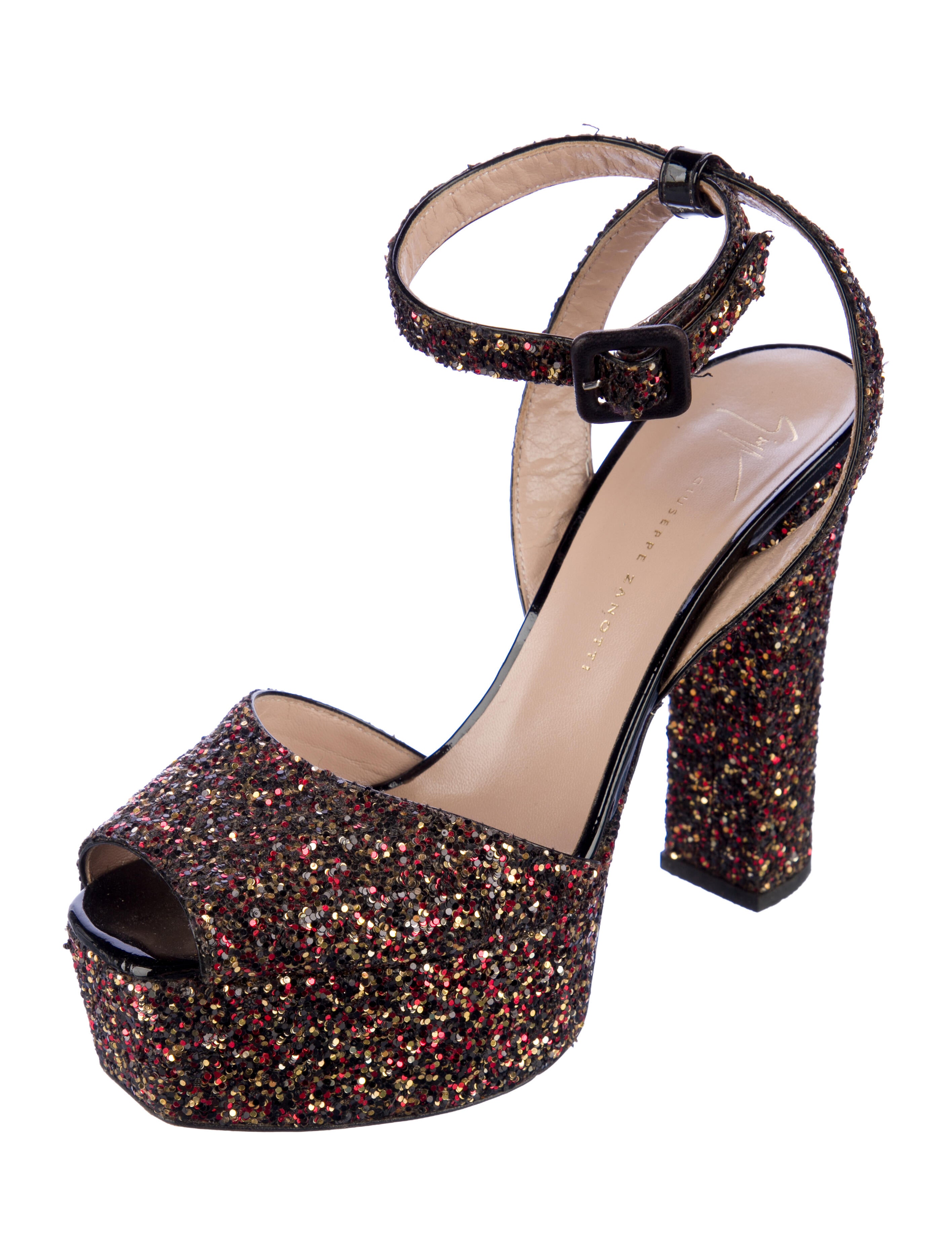 Giuseppe Zanotti Glitter Printed Sandals