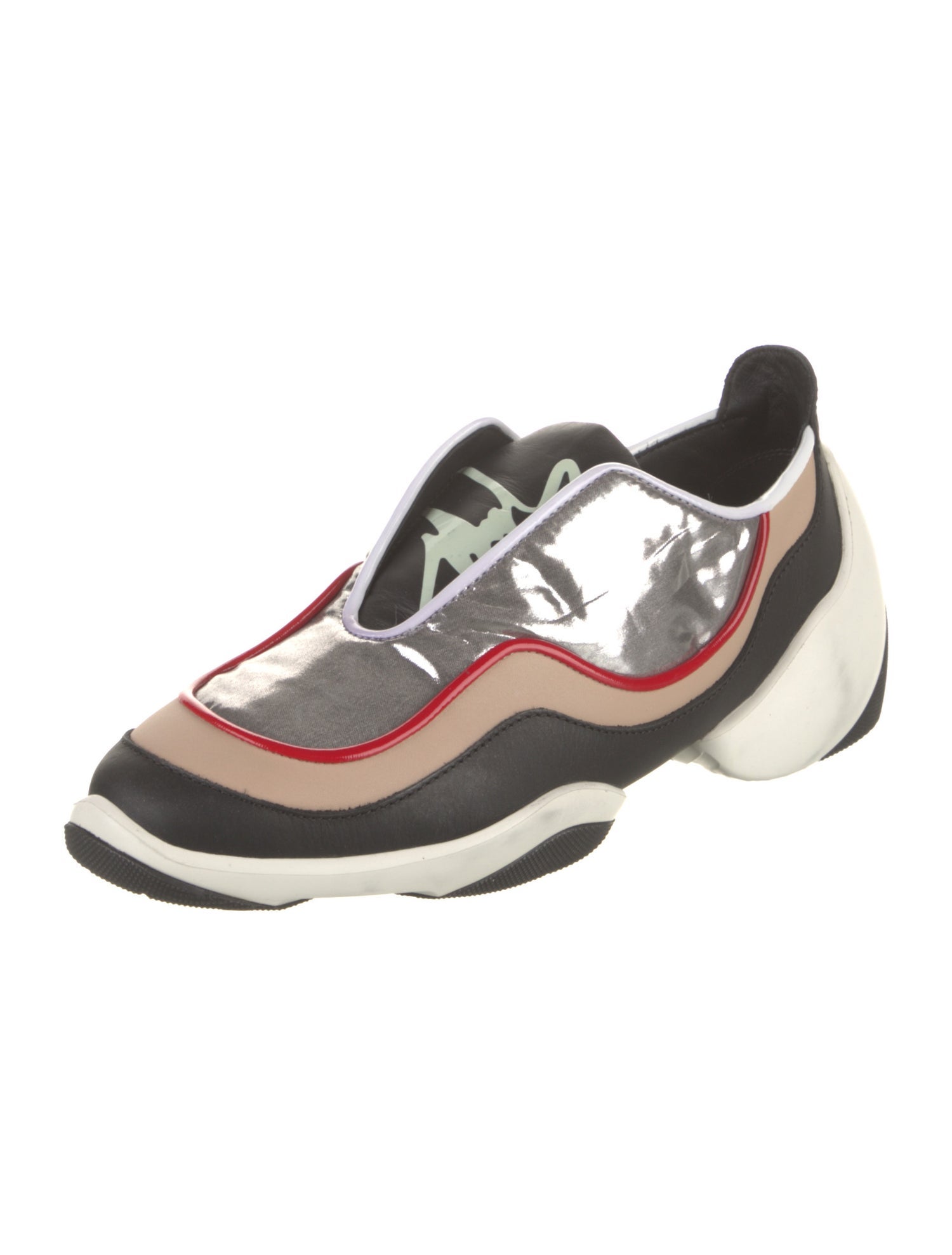 Giuseppe Zanotti Leather Colorblock Pattern Sneakers