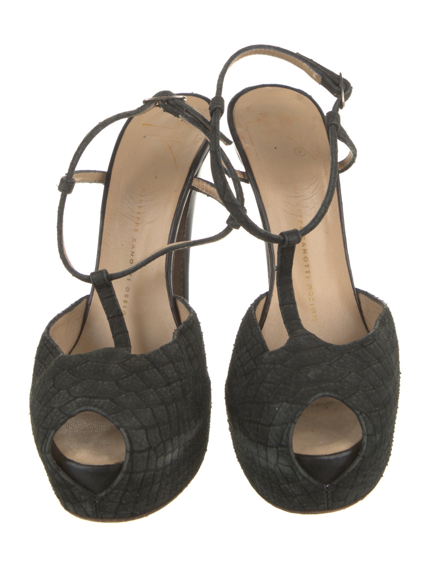 Giuseppe Zanotti Leather T-Strap Pumps