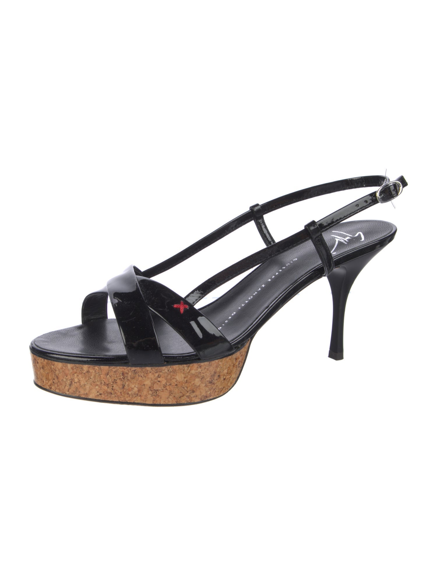 Giuseppe Zanotti Patent Leather Slingback Sandals