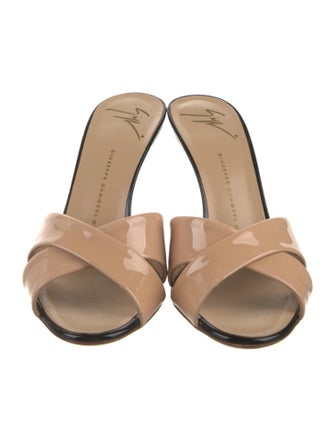 Giuseppe Zanotti Patent Leather Slides