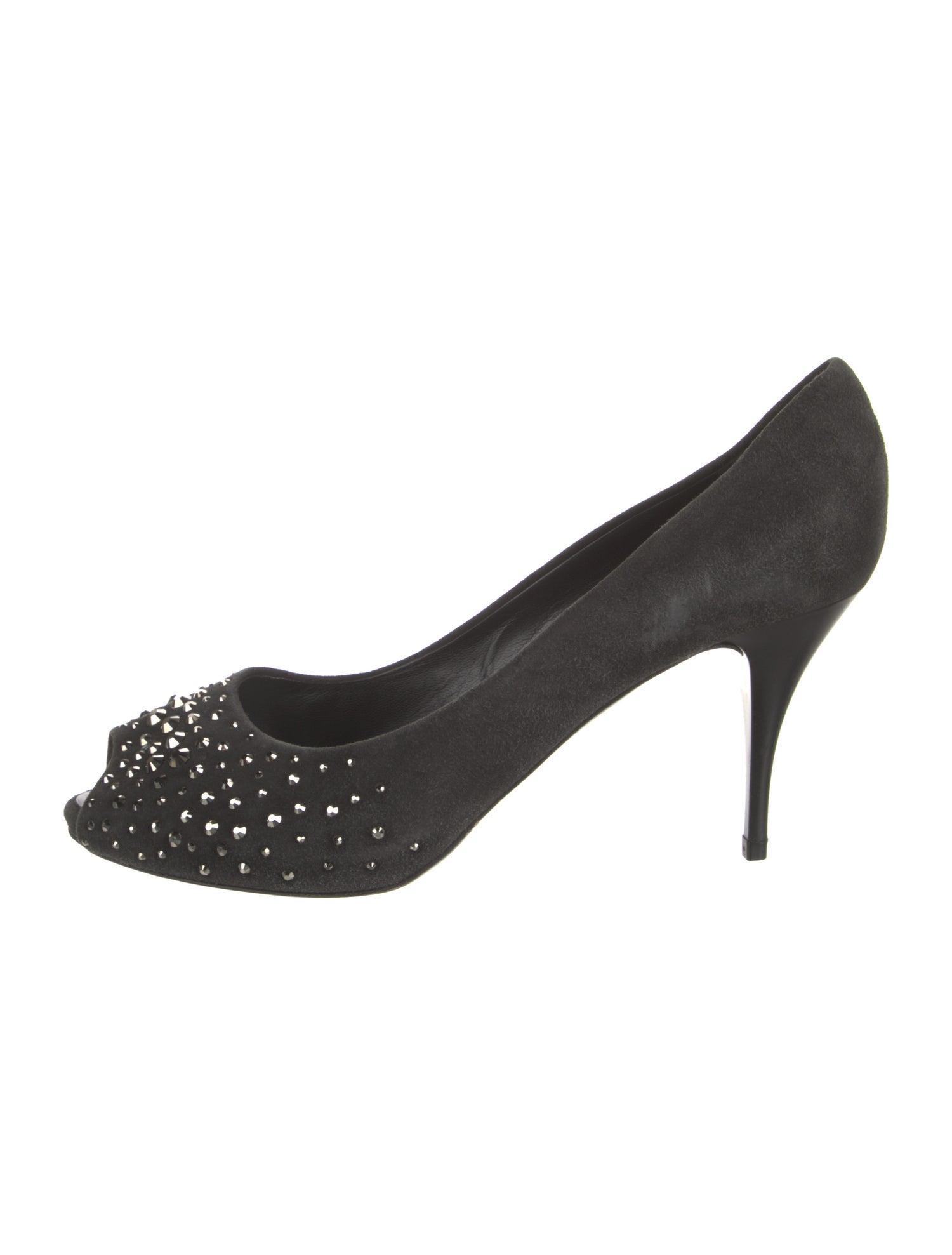 Giuseppe Zanotti Suede Studded Accents Pumps