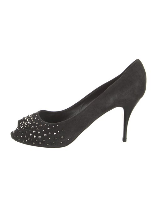 Giuseppe Zanotti Suede Studded Accents Pumps