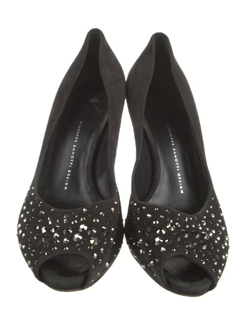 Giuseppe Zanotti Suede Studded Accents Pumps