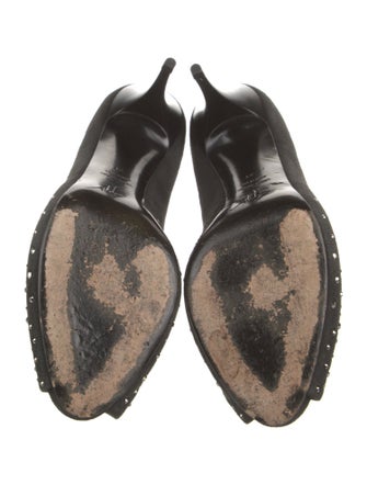 Giuseppe Zanotti Suede Studded Accents Pumps