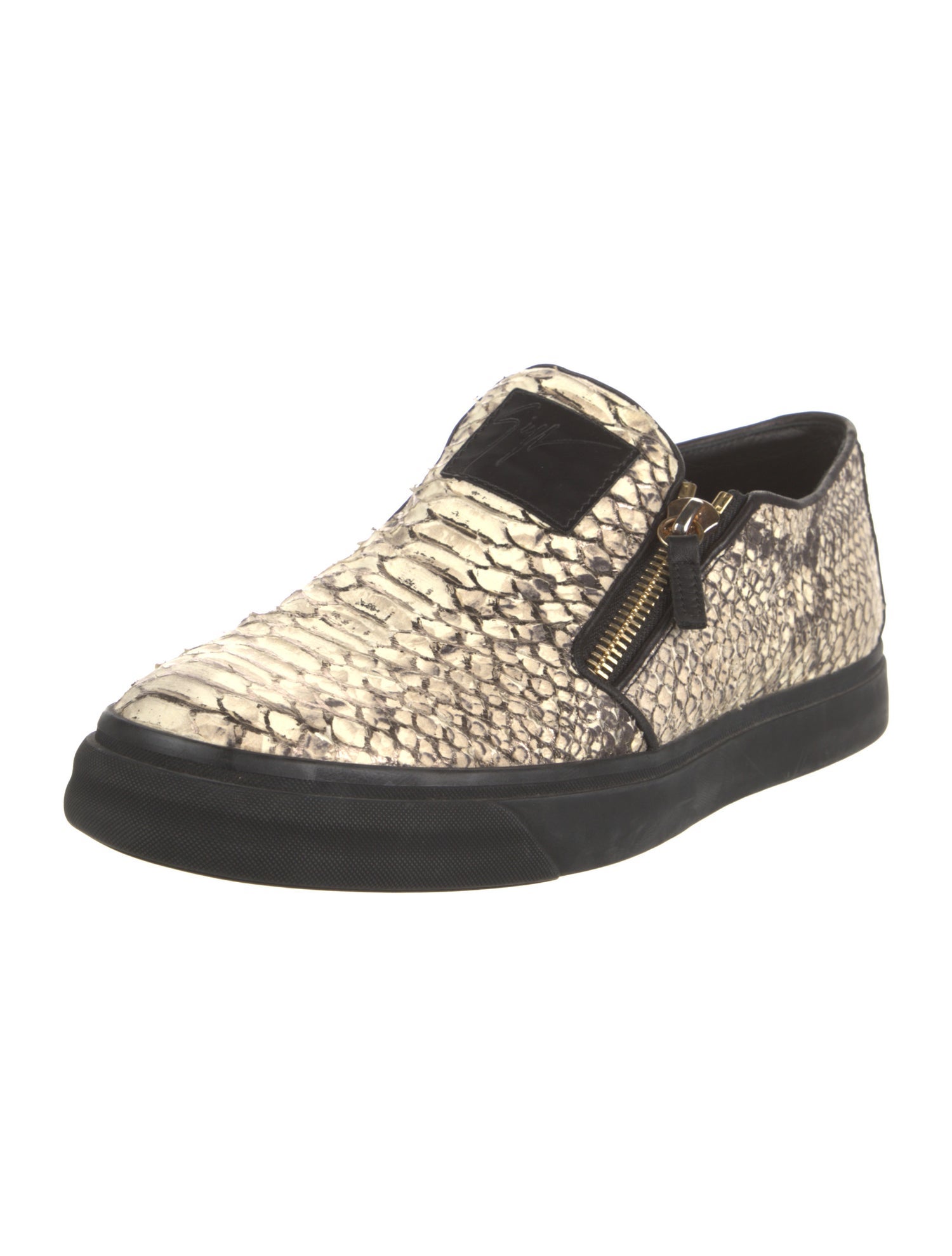 Giuseppe Zanotti Snakeskin Animal Print Sneakers