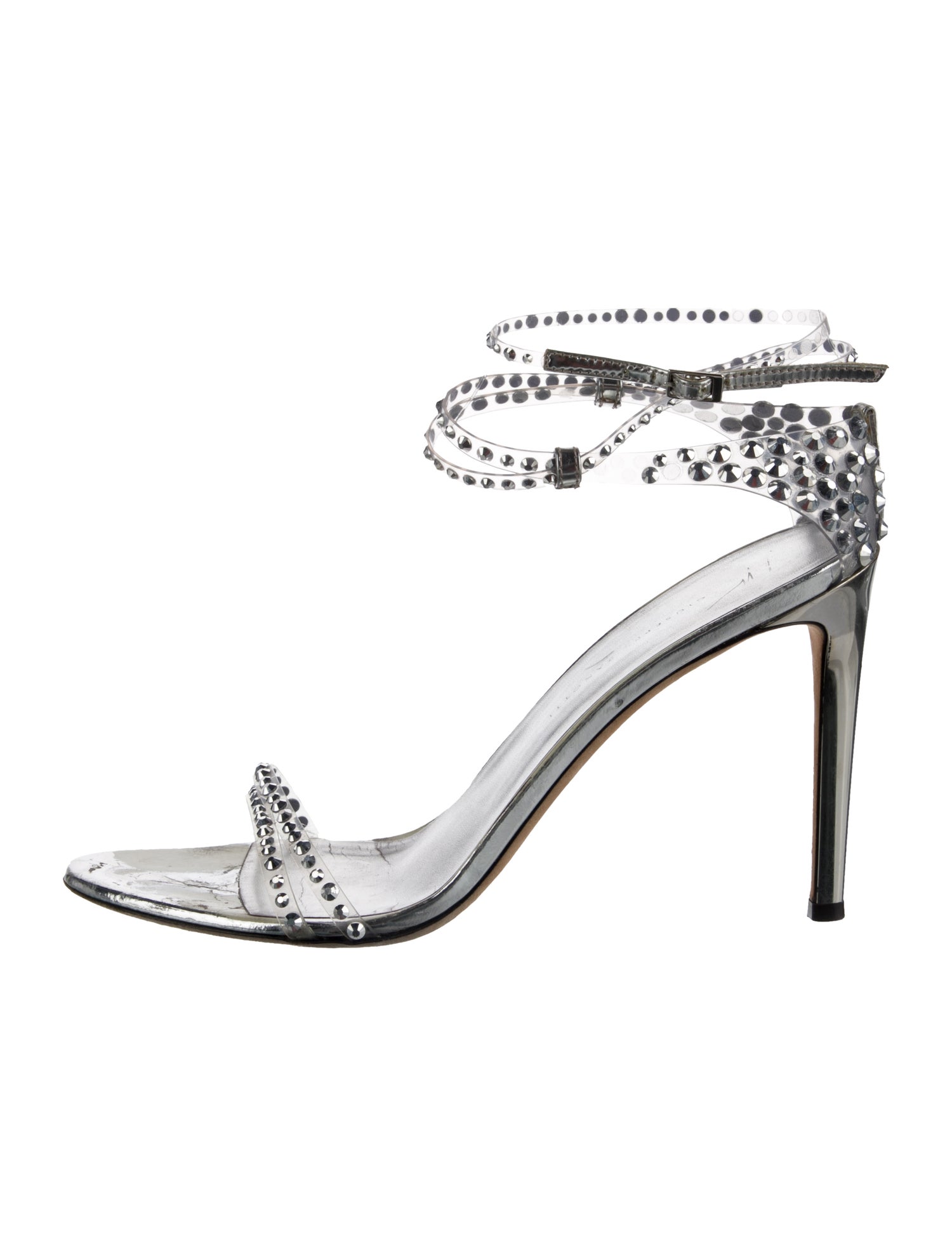 Giuseppe Zanotti PVC Polka Dot Print Sandals