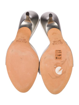 Giuseppe Zanotti Satin Crystal Embellishments Slides