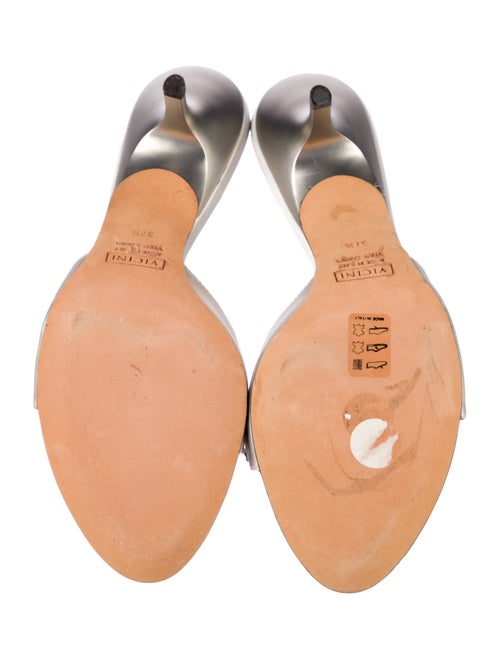 Giuseppe Zanotti Satin Crystal Embellishments Slides