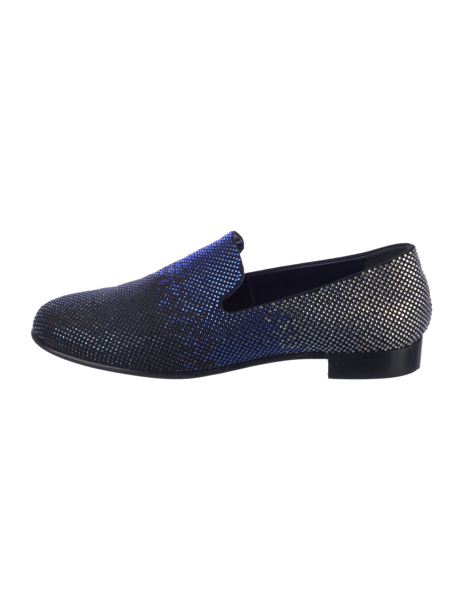 Giuseppe Zanotti Crystal Colorblock Pattern Loafers