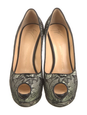 Giuseppe Zanotti Lace Printed Pumps