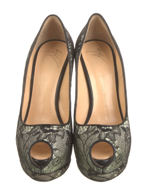 Giuseppe Zanotti Lace Printed Pumps