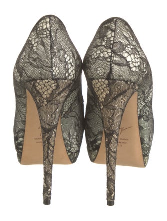 Giuseppe Zanotti Lace Printed Pumps