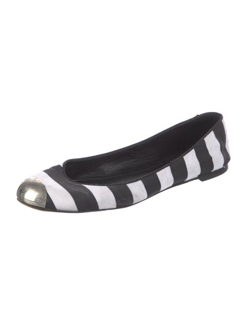 Giuseppe Zanotti Striped Ballet Flats