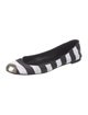 Giuseppe Zanotti Striped Ballet Flats