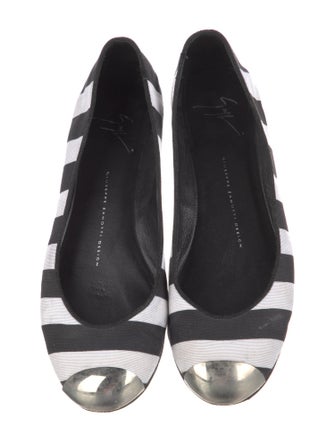 Giuseppe Zanotti Striped Ballet Flats