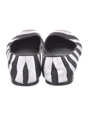 Giuseppe Zanotti Striped Ballet Flats