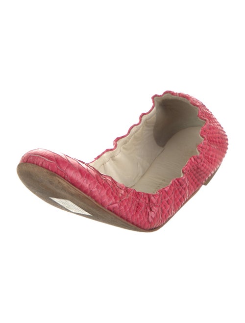 Giuseppe Zanotti Leather Animal Print Ballet Flats