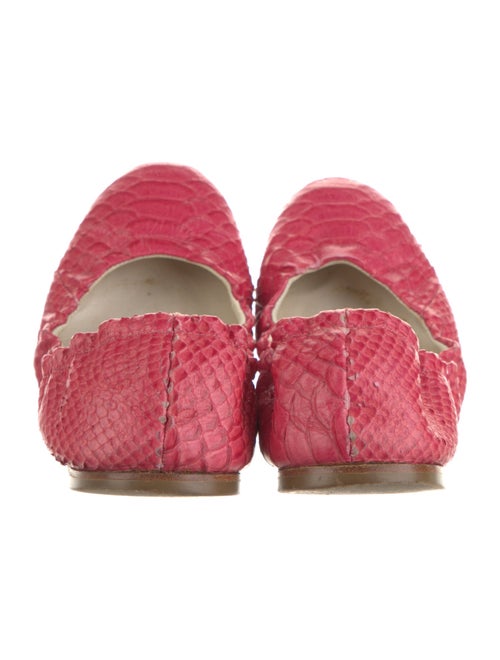 Giuseppe Zanotti Leather Animal Print Ballet Flats