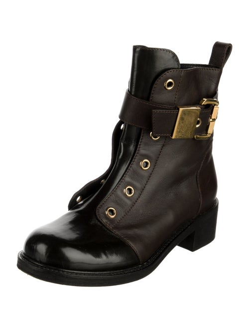 Giuseppe Zanotti Leather Combat Boots