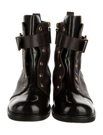 Giuseppe Zanotti Leather Combat Boots