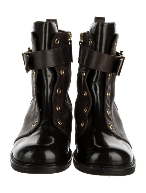 Giuseppe Zanotti Leather Combat Boots