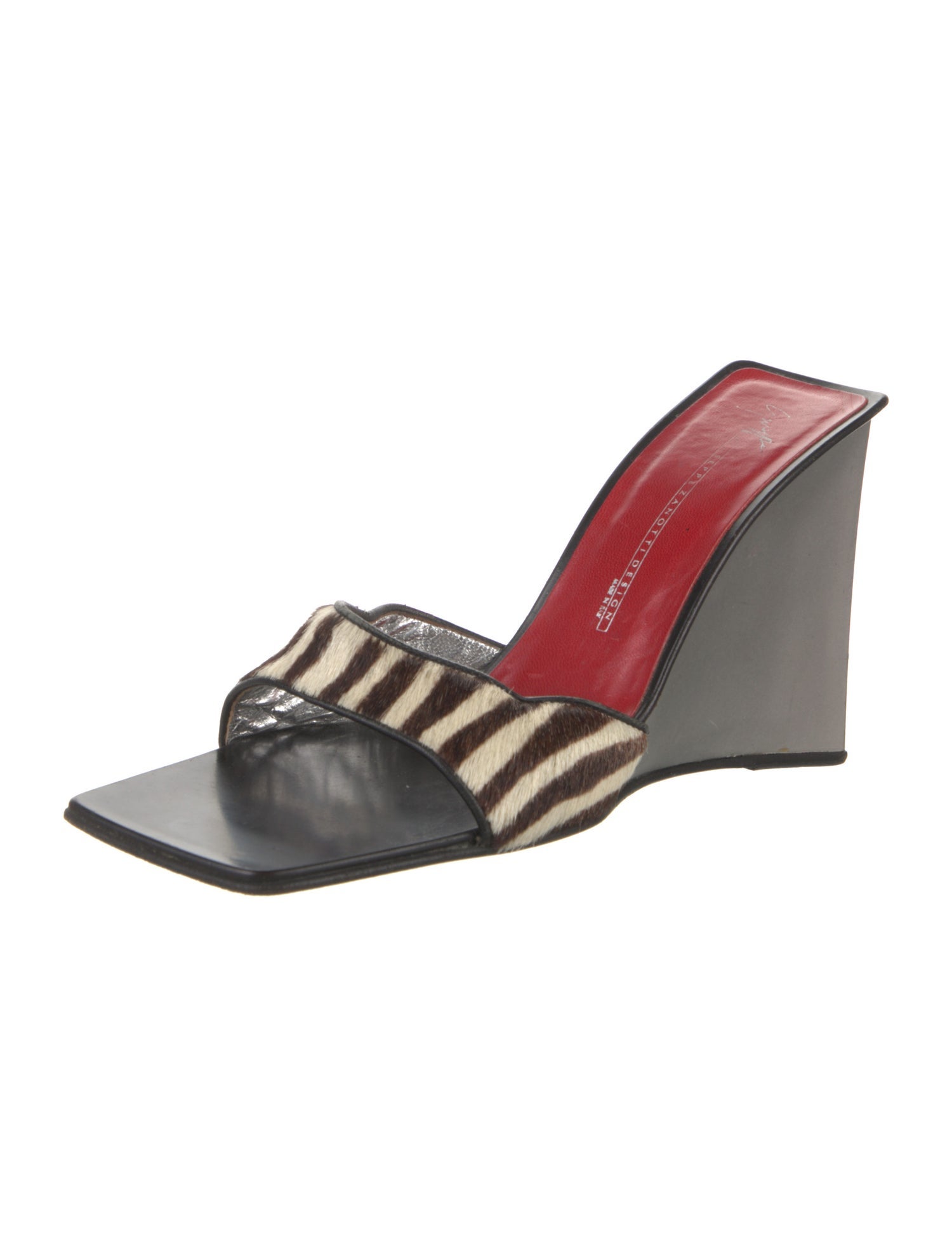 Giuseppe Zanotti Vintage Ponyhair Mules