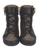 Giuseppe Zanotti Leather Printed Combat Boots