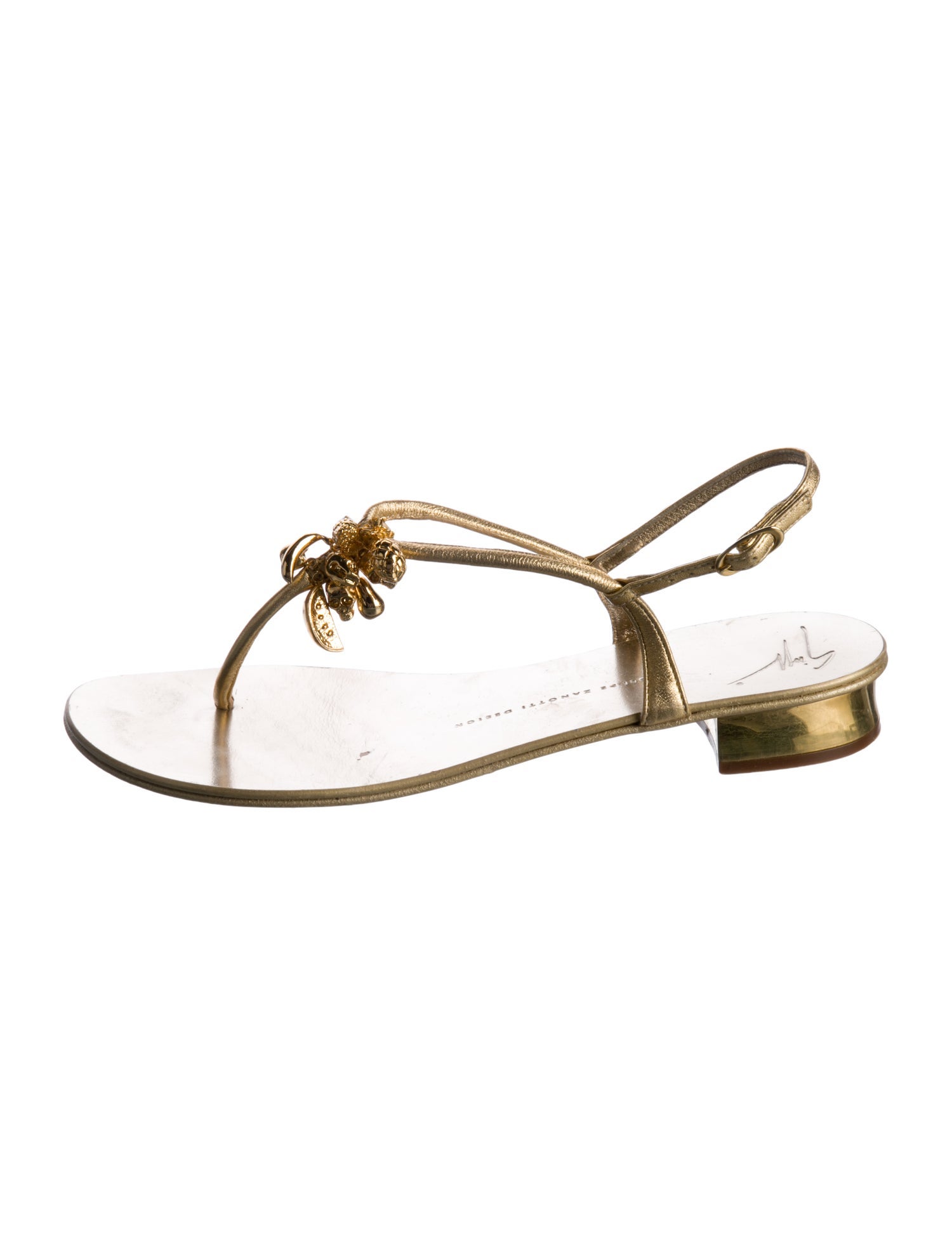 Giuseppe Zanotti Leather T-Strap Sandals