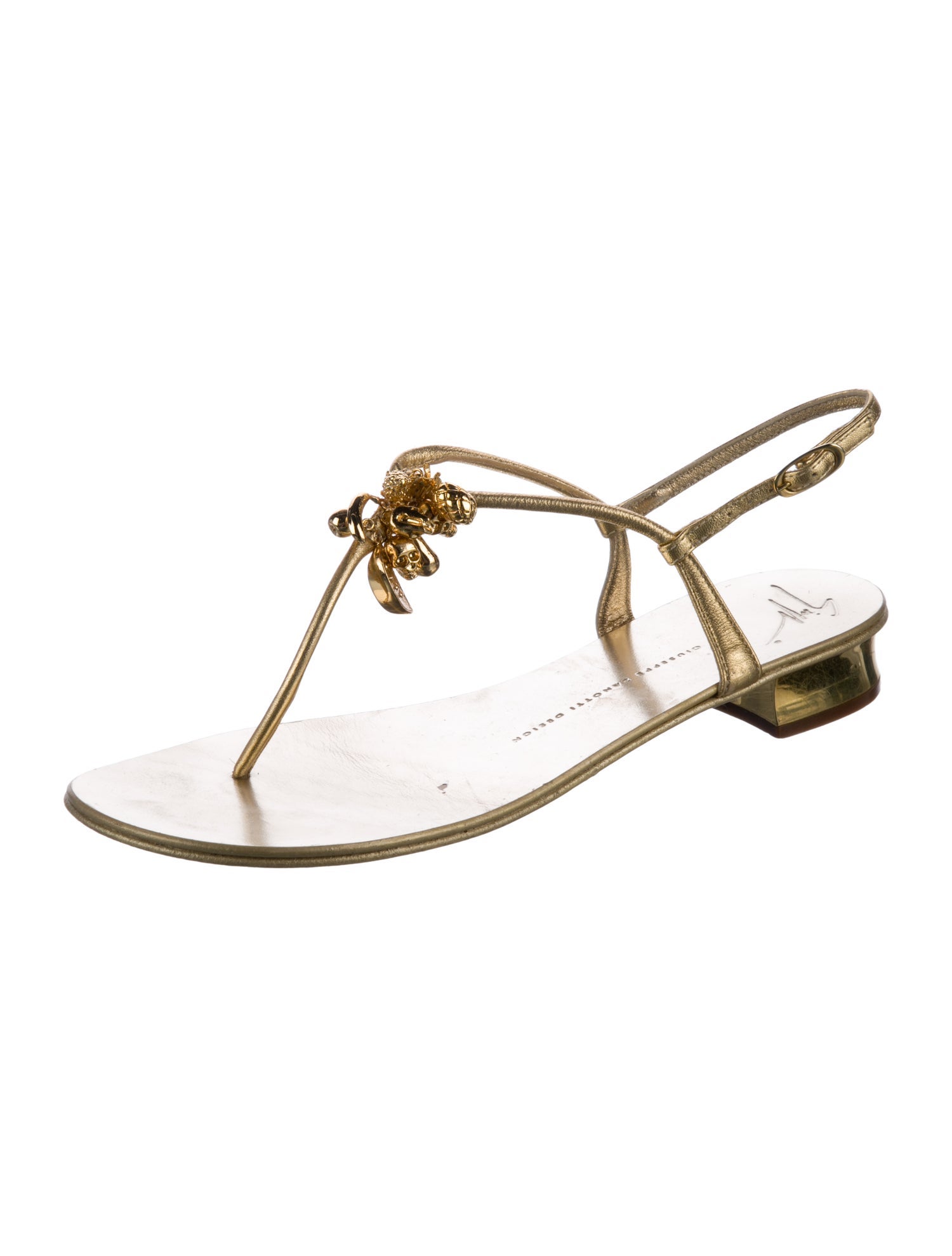 Giuseppe Zanotti Leather T-Strap Sandals