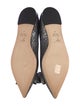 Giuseppe Zanotti Leather Bow Accents Ballet Flats