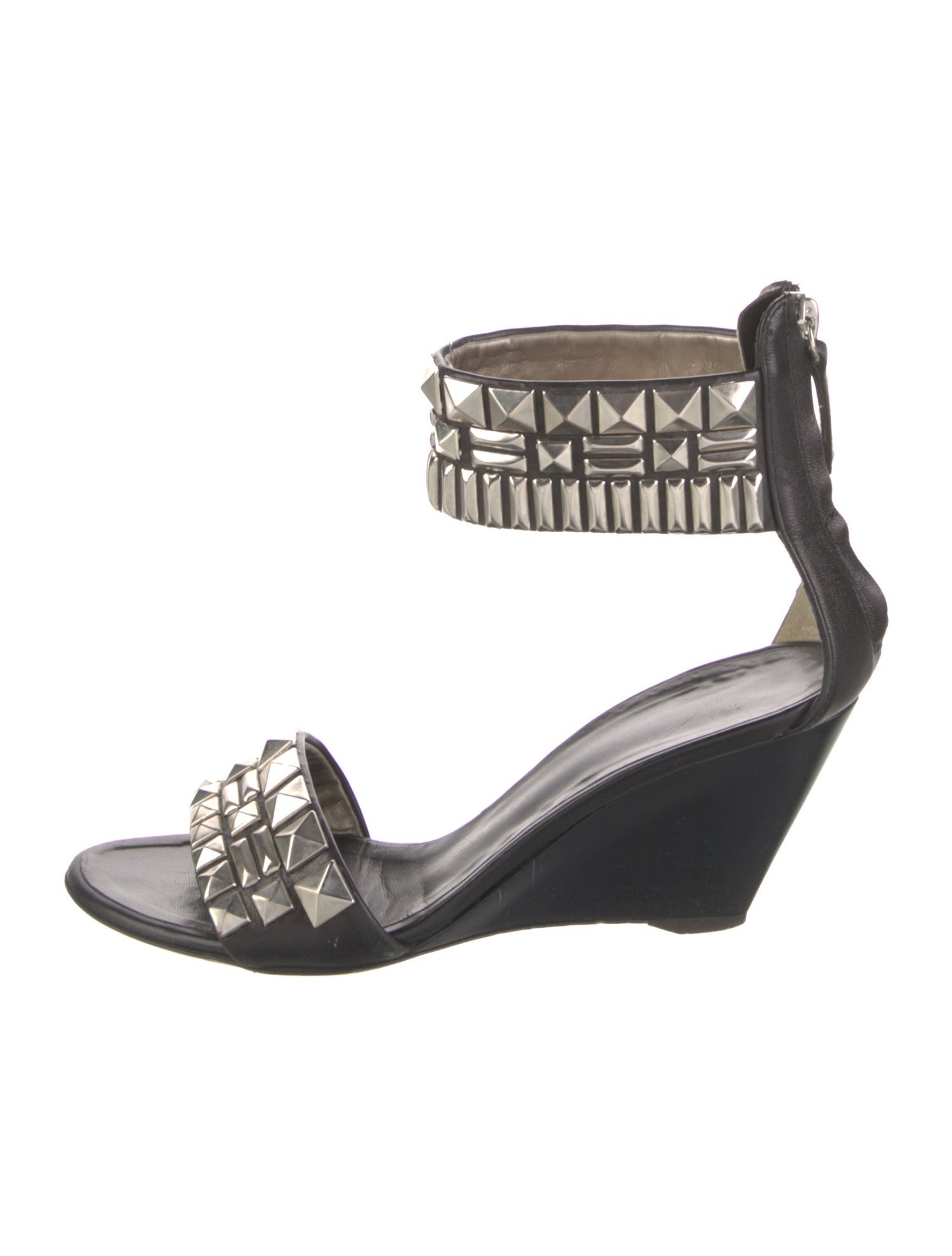 Giuseppe Zanotti Leather Studded Accents Sandals