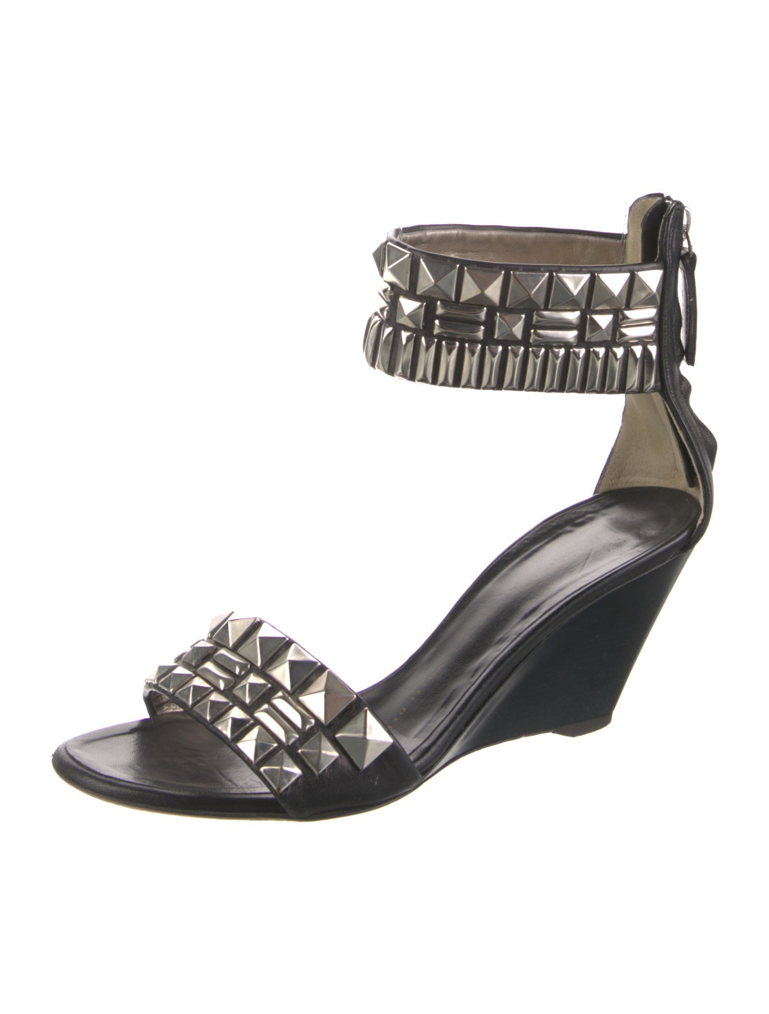 Giuseppe Zanotti Leather Studded Accents Sandals