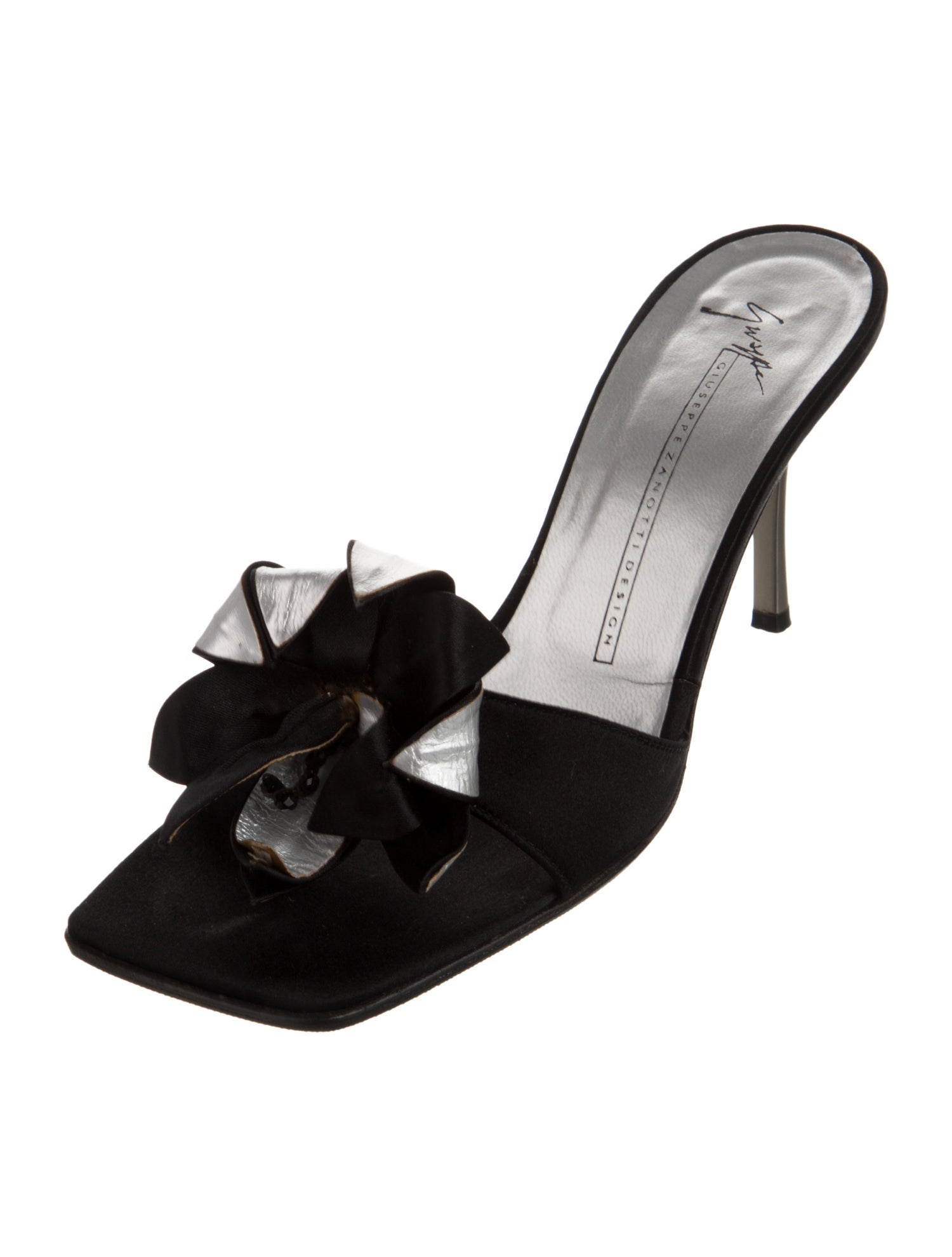 Giuseppe Zanotti Satin Slides