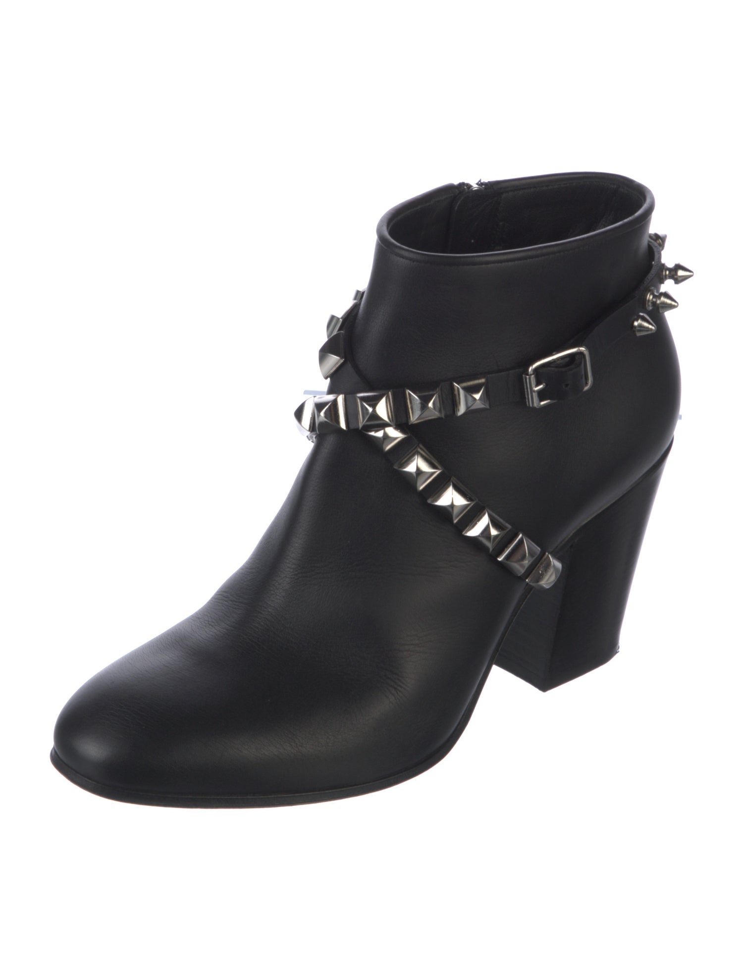 Giuseppe Zanotti Leather Studded Accents Boots