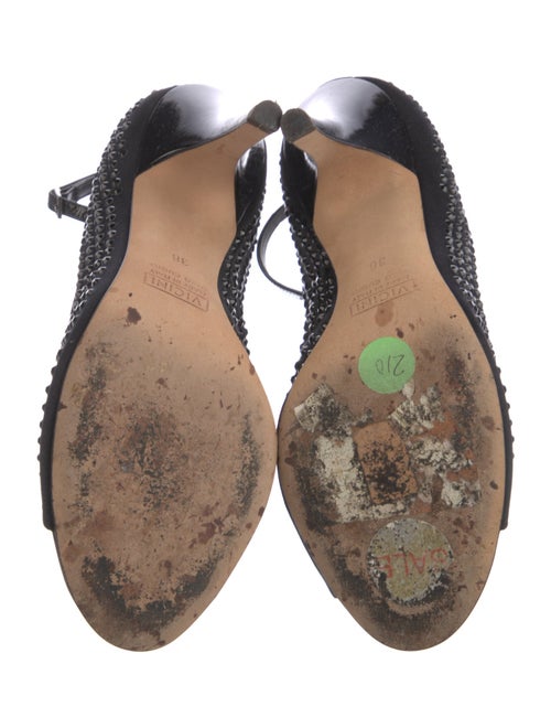 Giuseppe Zanotti Satin Crystal Embellishments Pumps