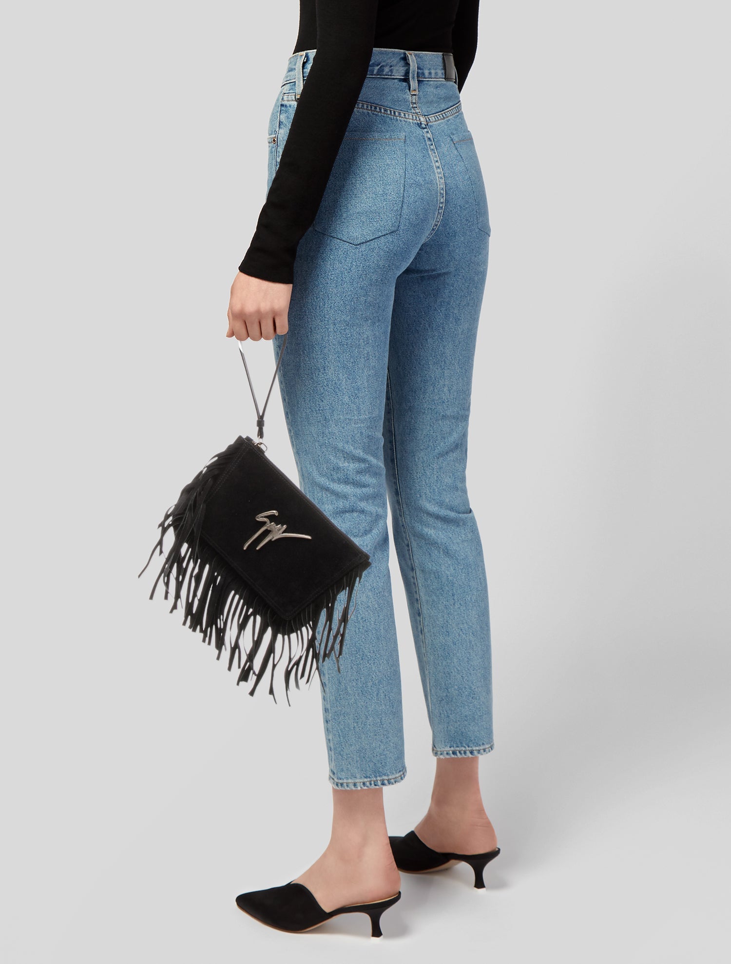 Giuseppe Zanotti Suede Crossbody Bag