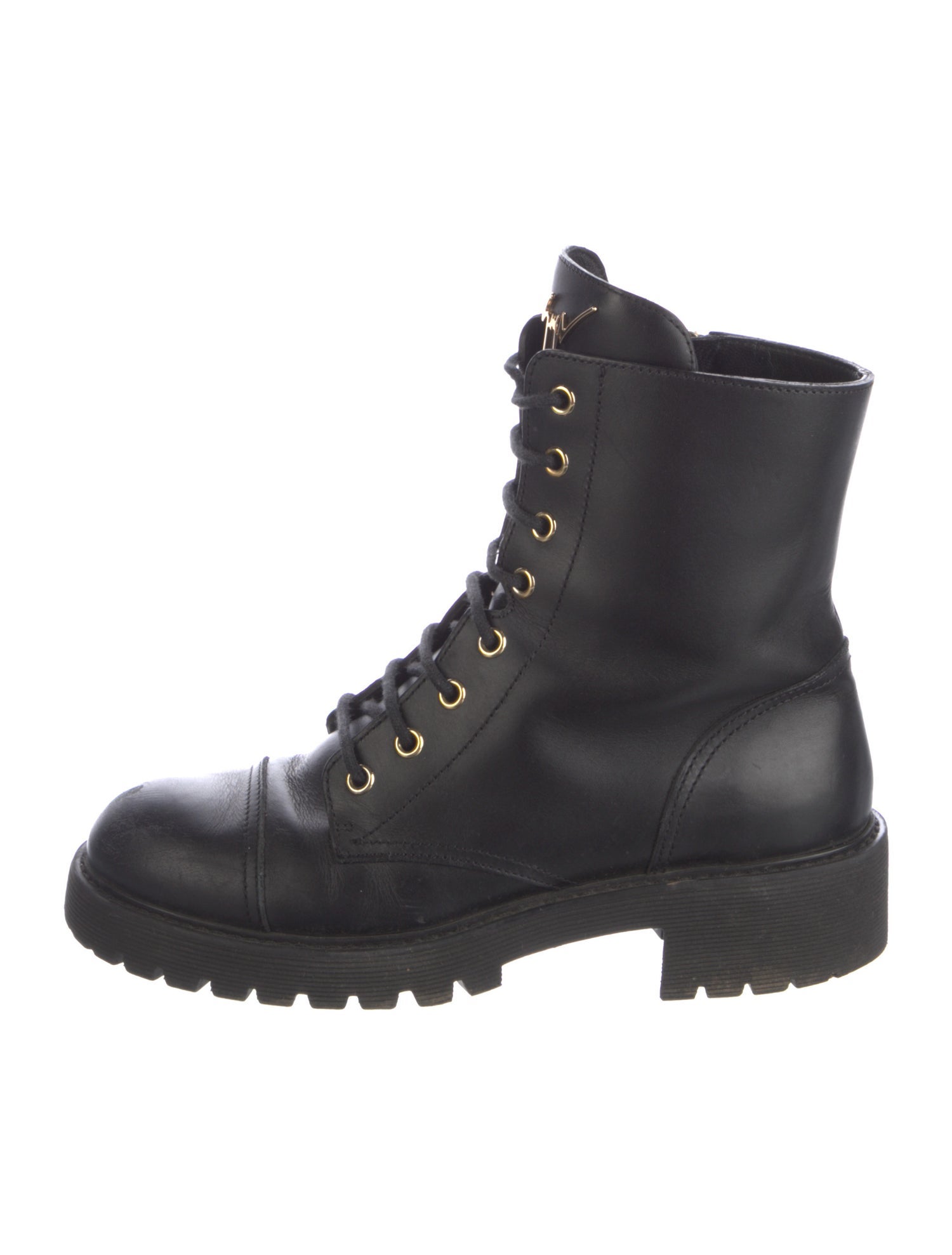 Giuseppe Zanotti Leather Combat Boots